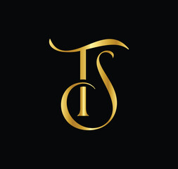 Letter Ts Logo Vector, Luxury  Monogram Concepts Vector 
