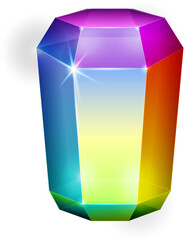 rainbow color fantasy jewelry gems stone