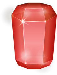 Ruby red fantasy jewelry gems stone