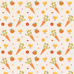Seamless pattern garden