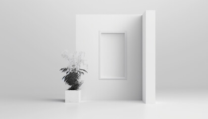 graphic feature, white background