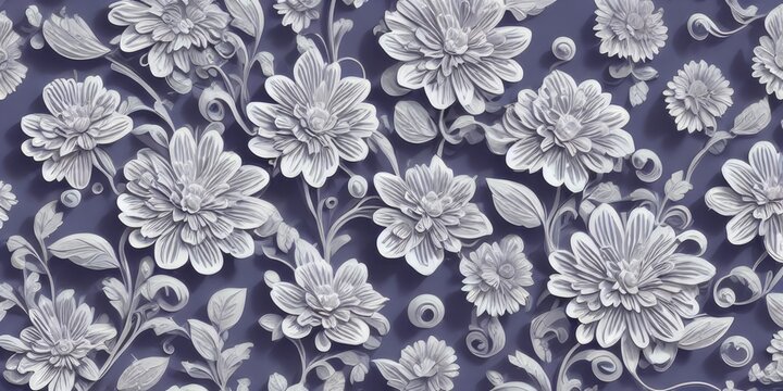 abstract floral background IA © mathis