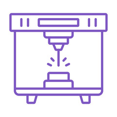 Laser Cutting Machine Icon