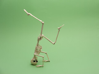 breakdancing skeleton