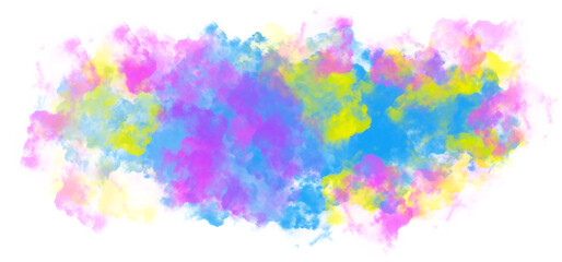 Isolated colorful clouds