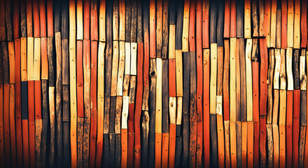 Obraz premium Colorful wood texture background. Generative AI