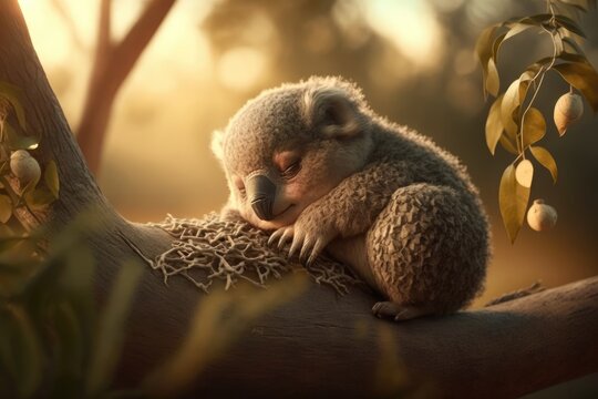 koalas sleeping