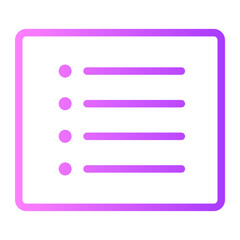 list icon