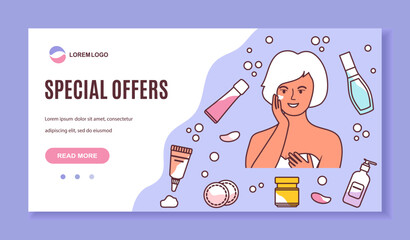 Skin Care Ad Special Offer Cosmetic product Beauty