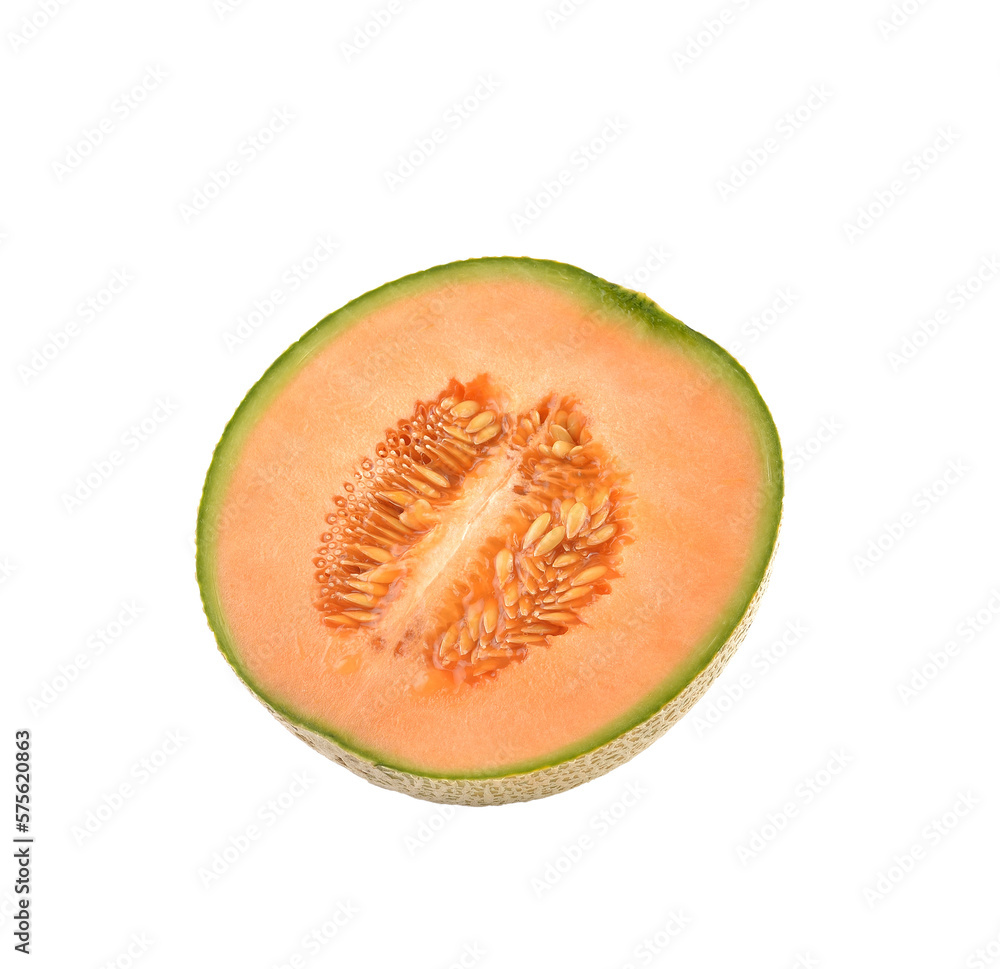 Wall mural cantaloupe melon isolated on transparent png