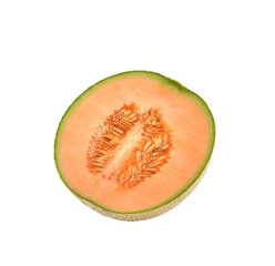cantaloupe melon isolated  on    transparent png
