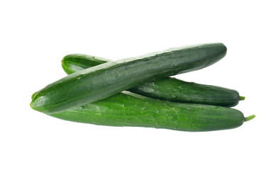 Fresh  cucumber on transparent png