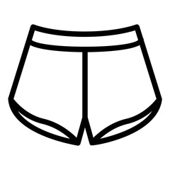 short pants line icon