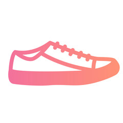 shoes gradient icon