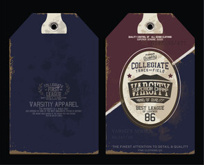 vintage label and badge for print