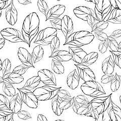 craft pattern with painted hand drawn flowers