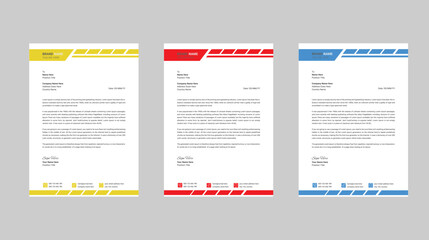 Modern company letterhead design
