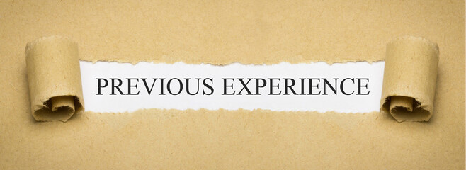 Previous Experience