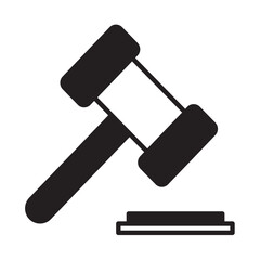 Solid Line GAVEL design vector icon