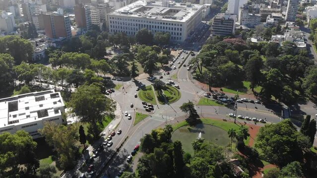 Avenida Pellegrini y boulevard Oro&ntilde;o, Rosario, Argentina.