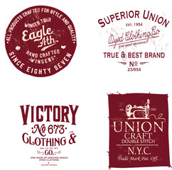 vintage label and badge for print