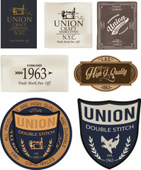 vintage label and badge for print - 575628890