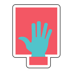 Sticker OATH design vector icon