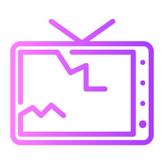 tv gradient icon