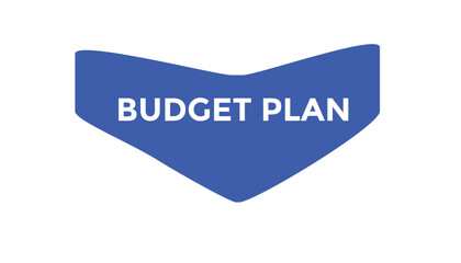  Budget plan button web banner templates. Vector Illustration 
