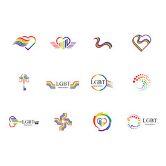 Fototapeta na wymiar LGBT Pride Month, Celebrated annually. LGBT Human rights and tolerance Illustration