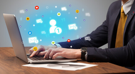 Hand surfing on the social media