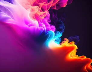 Obraz premium Artistic Colorful Smoke Background