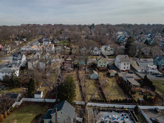 Fototapeta na wymiar Aerial Drone of South Orange New Jersey
