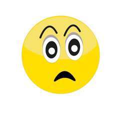 Expression de visage sur émoticône