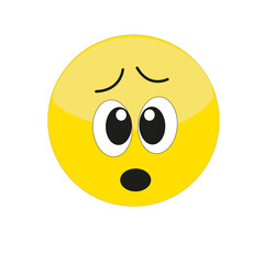 Expression de visage sur émoticône