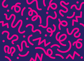 Abstract fun line doodle seamless pattern. Simple childish scribble
wallpaper print.