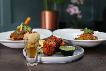 Indian restaurant food 