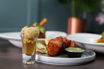 Indian restaurant food 