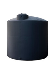 Heavy plastic water tank isolated on white background