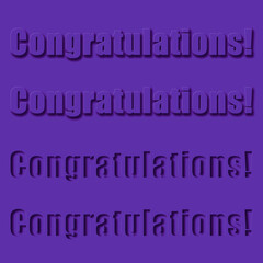 半立体的な英文字のイラスト、凹凸のある文字のイラスト