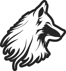 Endlessly stylish black and white wolf logo vector to reflect your brand!