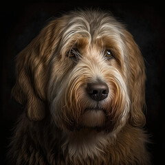 Naklejka na ściany i meble otterhound portrait