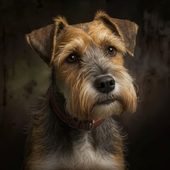 brown terrier portrait 