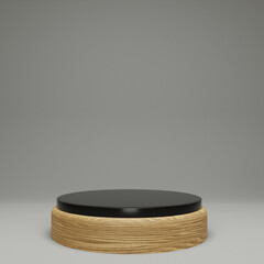 Mockup podium for product presentation podium