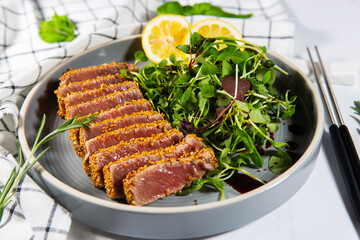 Fresh and delicious tuna dishes