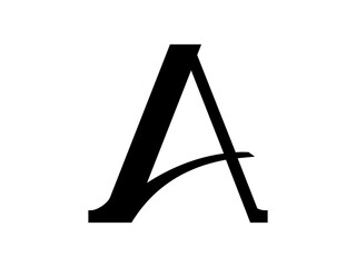 Initial letter A logo vector design