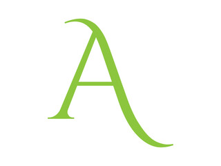 Initial letter A logo vector design