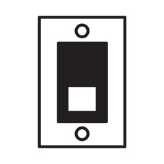Solid Line ELECTRIC SWITCHES design vector icon