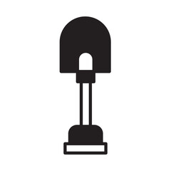 Solid Line SHOVEL design vector icon