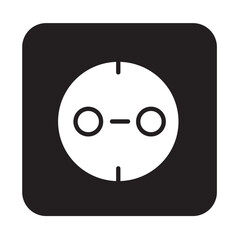 Solid Line SOCKET design vector icon